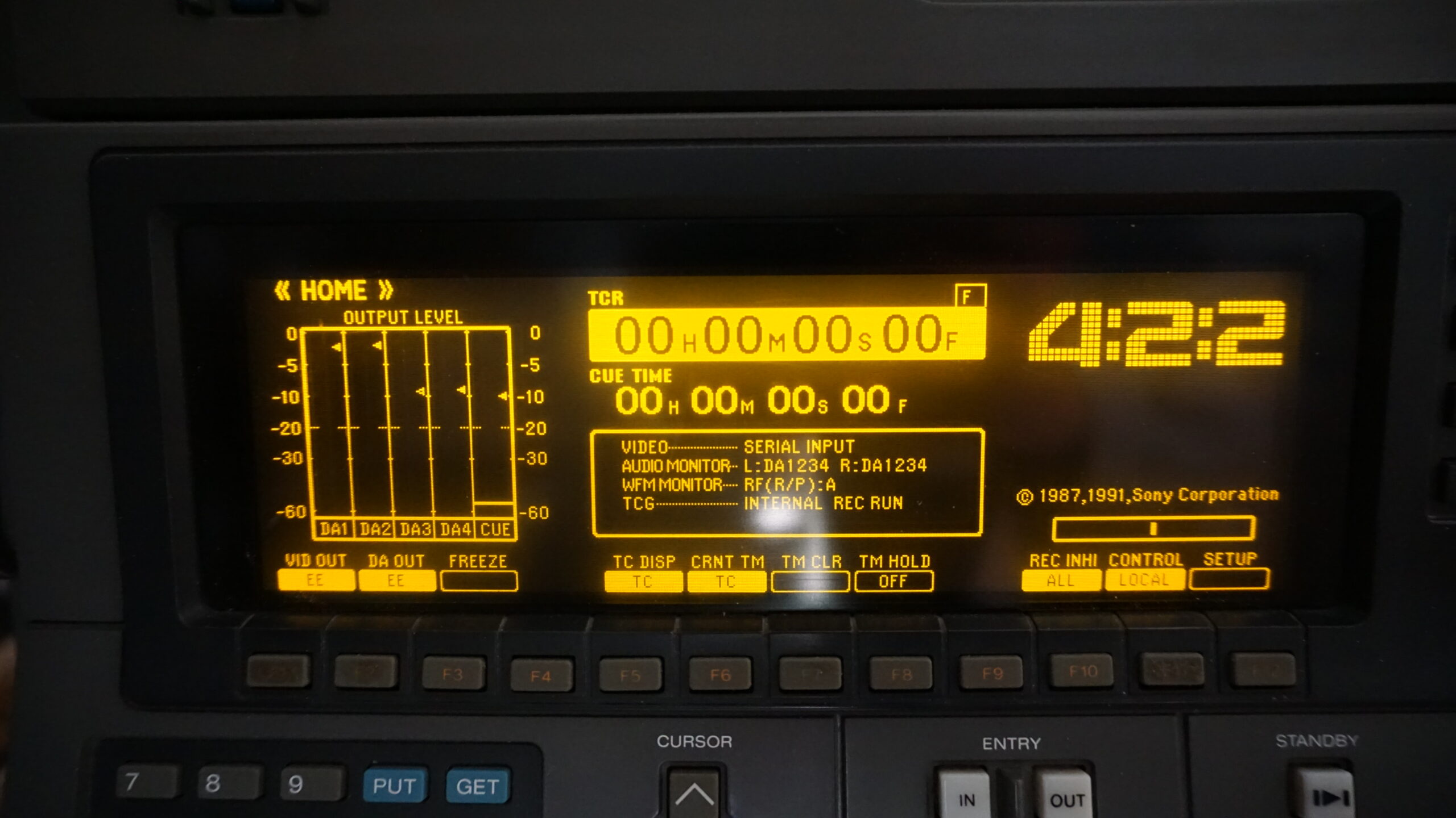 Digitalización Sony D1. Cintas D-1 a digital